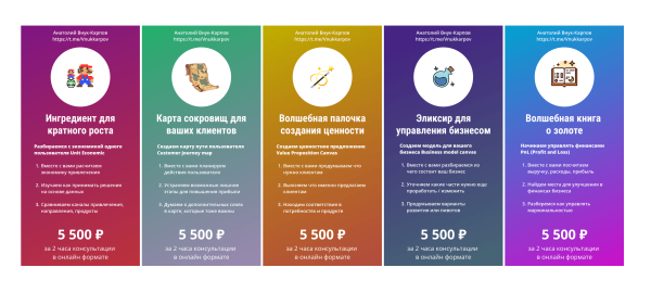 
                    Продавайте свои услуги как товары или продукты            